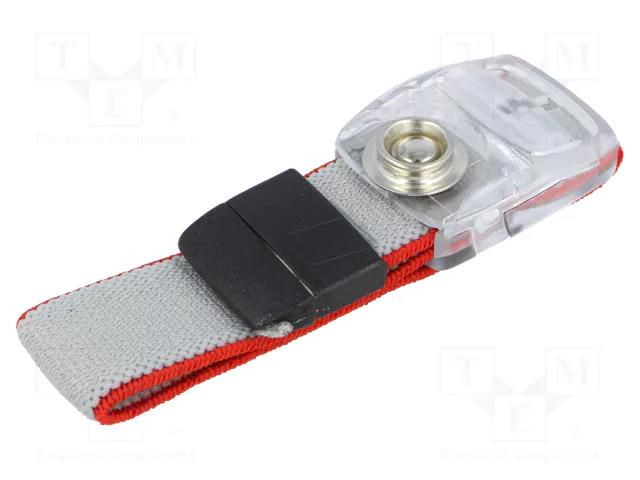 Wristband; ESD; 20mm; press stud male 10mm ELME BAND-ONETOUCH10