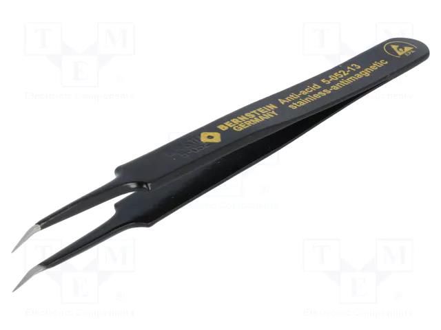 Tweezers; non-magnetic; Tweezers len: 110mm; for precision works BERNSTEIN BRN-5-052-13