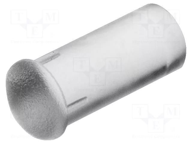 Fiber for LED; Ø3mm; L: 6.4mm; round; Front: convex; straight; PLP2 BIVAR PLP2-250