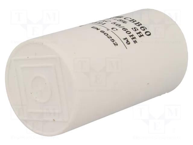 Capacitor: polypropylene; motors, run; 40uF; 450V; -25÷70°C; ±5% SR PASSIVES CBB60A-40/450