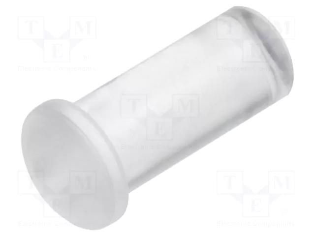 Fiber for LED; Ø5mm; L: 8.9mm; round; Front: convex; straight BIVAR PLP5-2-350