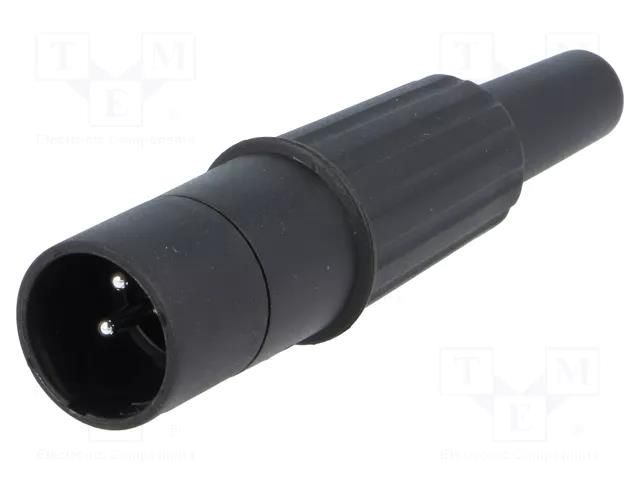 Connector: XLR; plug; male; PIN: 3; straight; for cable; soldering CLIFF CP3004