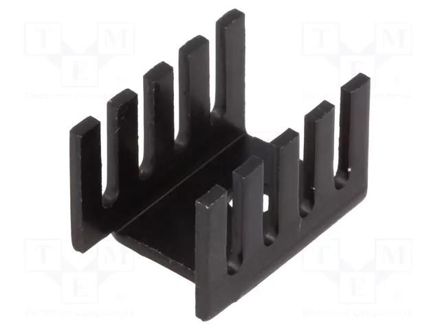 Heatsink: moulded; U; TO202,TO220; black; L: 19.05mm; W: 13.21mm STONECOLD D01A