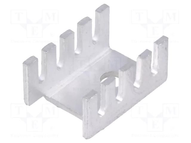 Heatsink: moulded; U; TO202,TO220; L: 19.05mm; W: 13.21mm; H: 9.53mm  D02