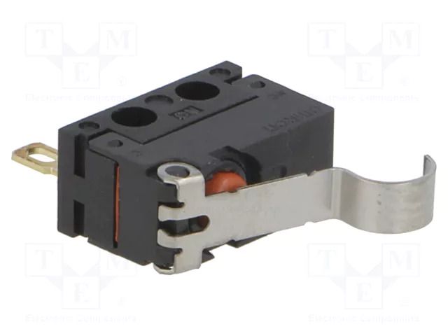Microswitch SNAP ACTION; 2A/125VAC; 2A/30VDC; SPDT; ON-(ON); D2FD OMRON Electronic Components D2FD-2L30-1H