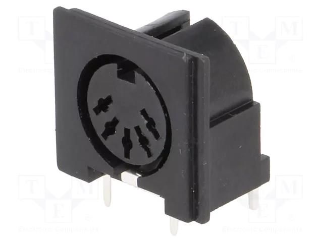 Connector: DIN; socket; female; PIN: 5; 180°; angled 90°; THT CHANGZHOU DAHUA IMP AND EXP (GROUP) CO DC-205