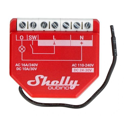 Shelly Qubino Wave1PM Controller, 1-channel, Z-Wave (Power measurement), Shelly QubinoWave1PM