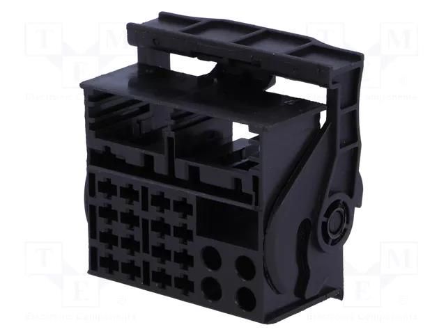 Connector housing; plug; Quadlock; PIN: 16 4CARMEDIA 80050