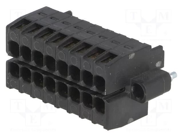 Connector: pluggable terminal block; plug; female; 10A; 250V; 2x8 WAGO 713-1108/107-000