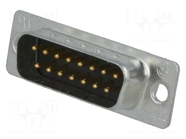 D-Sub; PIN: 15; plug; male; for cable; soldering; HD 20 TE Connectivity 5-747908-2