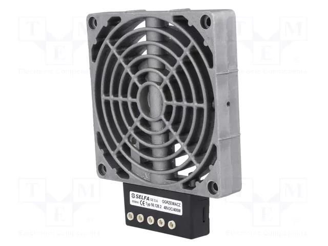 Heater; heatsink; 400W; 48V; for DIN rail mounting; 120x152x56mm SELFA 56.126.2