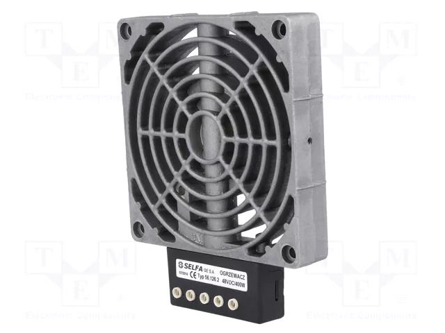 Heater; heatsink; 400W; 48V; for DIN rail mounting; 120x152x56mm SELFA 56.126.2
