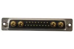 COMBO D-SUB CONN, RCPT, DC-21WA4, TH 681M21WA4SL011