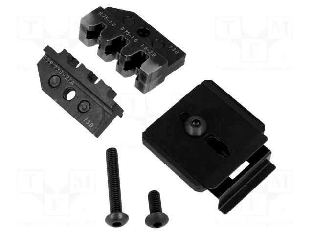 Crimping jaws; terminals; 0.75÷1mm2,1.5÷2mm2; MATE-N-LOK 3,5MM TE Connectivity 539730-2