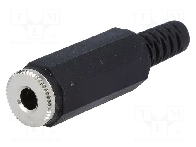 Connector: Jack 3,5mm; plug; female; mono; ways: 2; straight; 4mm SCHURTER 4832.3200