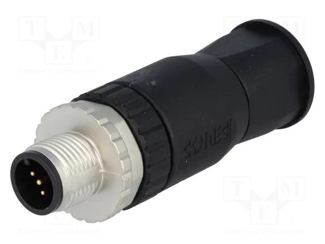 Connector: M12; plug; PIN: 5; male; straight; screw terminal; 1.5mm2 CONEC 43-00102