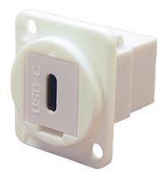 USB ADAPTER, TYPE C RCPT-RCPT, CSK HOLE CP30201W