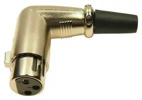 XLR CONNECTOR, R/A PLUG, 3POS, CABLE MP60953N