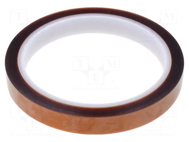 Tape: high temperature resistant; Thk: 0.06mm; 40%; amber; W: 12mm IPT POL-12MM