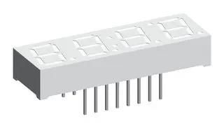 LED 7-SEG DISPLAY, COM ANODE, GRN, 4MCD TDCG1050M