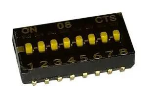 DIP SWITCH, 0.1A, 50VDC, 8POS, SMD 218-8LPSTJ