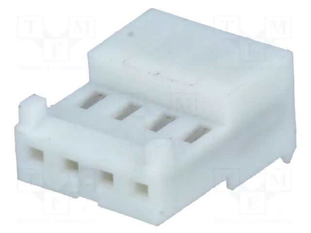 Connector: wire-board; plug; female; PIN: 4; MTA-100; 250VAC; angled TE Connectivity 3-643814-4