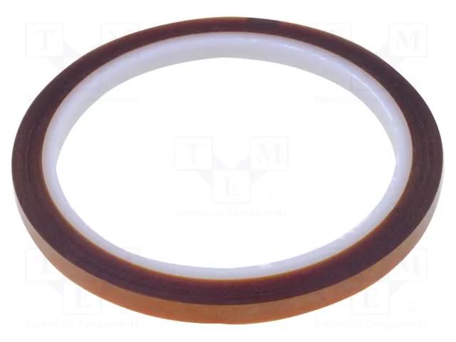 Tape: high temperature resistant; Thk: 0.06mm; 40%; amber; W: 6mm IPT POL-6MM