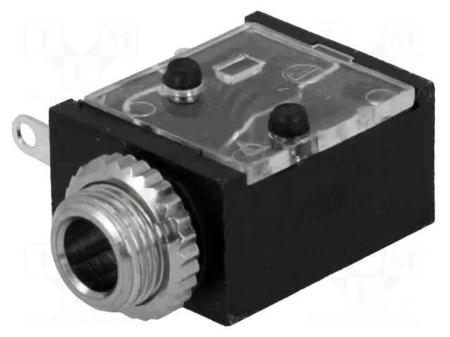 Connector: Jack 3,5mm; socket; female; mono; ways: 2; angled 90° SWITCHCRAFT 35RAPC2AV