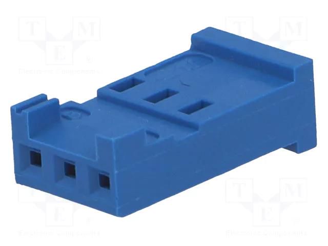 Connector: wire-board; plug; female; PIN: 3; HE14; for cable; 2.54mm TE Connectivity 281838-3