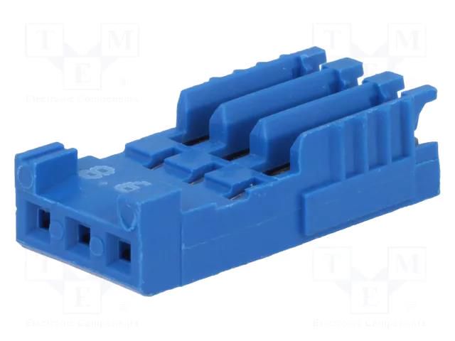 Connector: wire-board; plug; female; PIN: 3; HE14; IDC; for cable TE Connectivity 281786-3