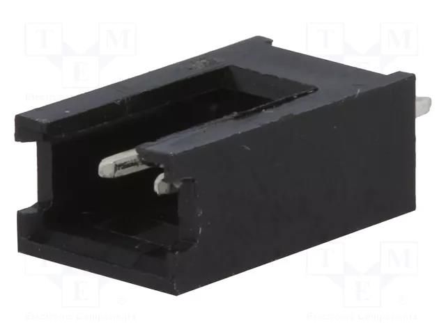 Connector: wire-board; socket; male; AMPMODU MOD II; 2.54mm; PIN: 2 TE Connectivity 280370-1