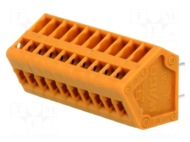 Connector: PCB terminal block; terminal; 6A; 250V; angled; on PCBs WAGO 233-410