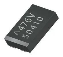 CAP, 100UF, 6.3V, TANT, POLYMER, CASE C TCJC107M006R0070E
