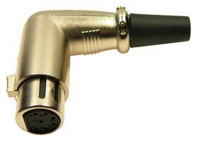 XLR CONNECTOR, R/A RCPT, 7POS, CABLE MP60957N