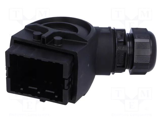 Enclosure for connectors: HDC; size 6B; for cable; IP65; angled HARTING 19411060522