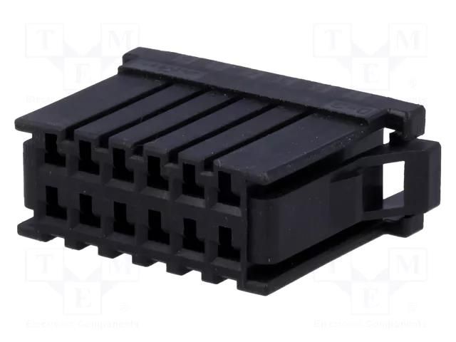 Connector: wire-board; plug; female; Dynamic D-3100D; PIN: 12; 10A TE Connectivity 178289-6