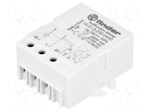 Relay: installation; in mounting box; 15.51; -10÷50°C; IP20; 400W FINDER 15.51.8.230.0400