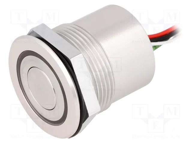 Switch: vandal resistant; Pos: 2; SPST-NO; 0.05A/24VDC; IP65; 5÷28V SCHURTER 1241.6403