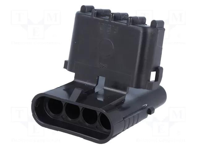 Connector: wire-wire; plug; male; Weather Pack; PIN: 4; for cable APTIV 12010974