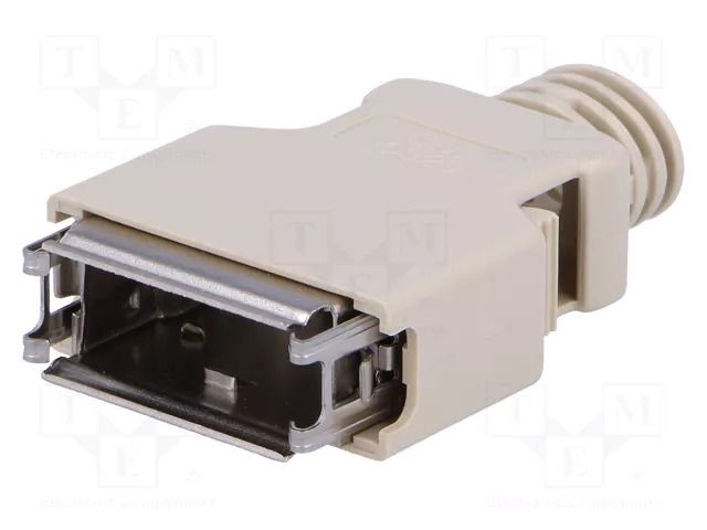 Plug case; PIN: 20; shielded; Locking: latch; for cable; steel 3M 10320-3210-000