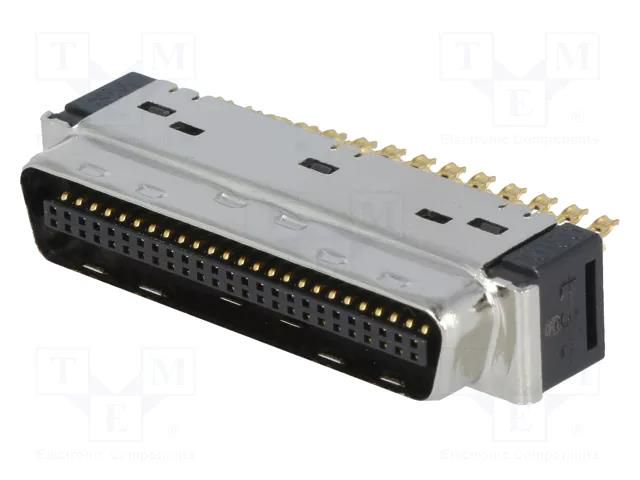Connector: MDR; PIN: 50; shielded; for cable; polyester; plug; male 3M 10150-3000PE
