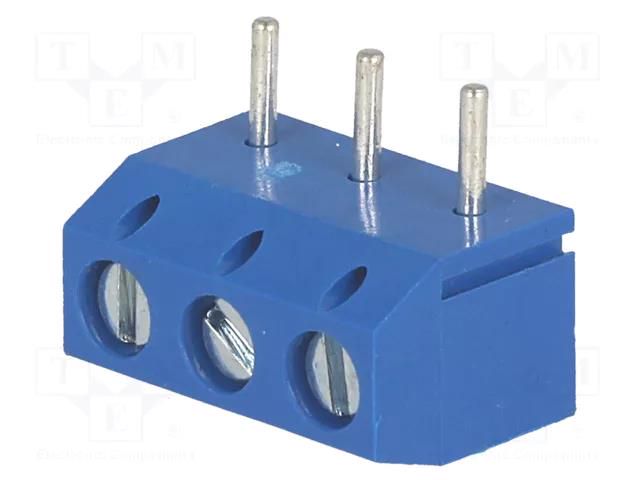 Connector: PCB terminal block; terminal; 15A; 300V; straight; blue DEGSON ELECTRONICS DG301R-5.0-3P12