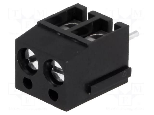 PCB terminal block; angled 90°; 5mm; ways: 2; on PCBs; 2.5mm2; 24A DEGSON ELECTRONICS DG300-5.0-02P13