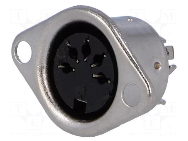 Connector: DIN; socket; female; PIN: 5; 180°; straight; soldering CHANGZHOU DAHUA IMP AND EXP (GROUP) CO DC-102