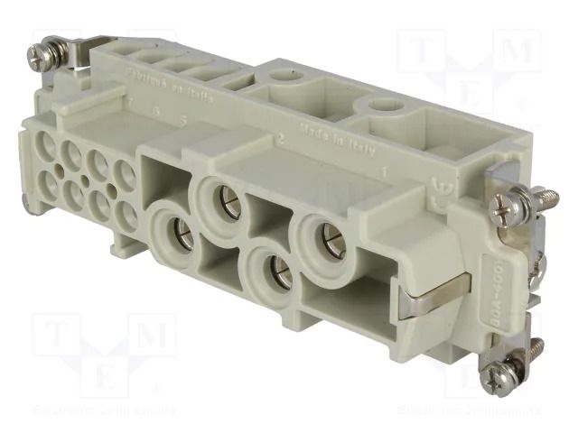 Connector: HDC; contact insert; female; CX; PIN: 4; 80A; 600V; 4+PE ILME CXF4/8
