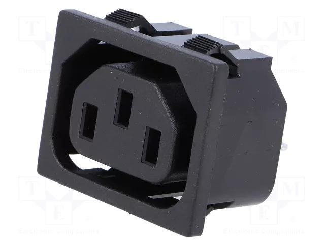 Connector: AC supply; socket; female; 10A; C13 (F); IEC 60320 NINIGI CS-021