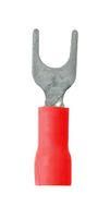 CRIMP TERMINAL, FORK, #8, 18AWG, RED 171551-1