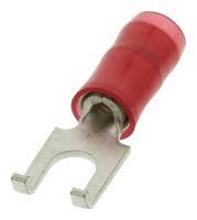 CRIMP TERMINAL, FORK, #6, 16AWG, RED 322777