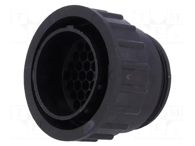 Connector: circular; plug; male; PIN: 37; w/o contacts; for cable TE Connectivity CPC-0-0182926-1