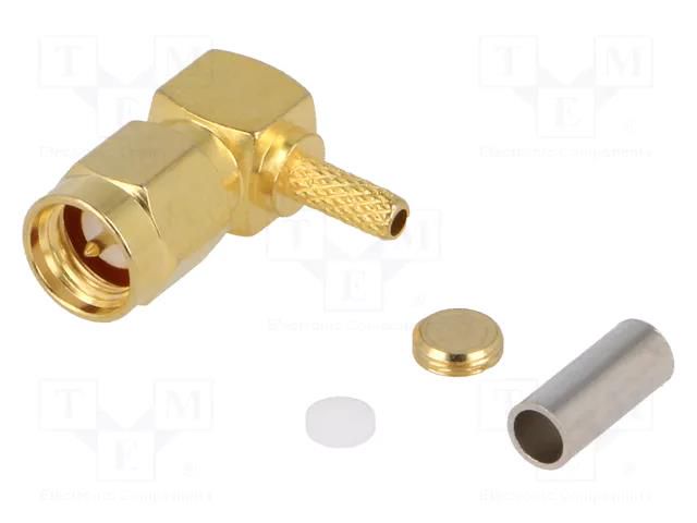 Connector: antenna; plug; SMA-C; angled 4CARMEDIA CONN.08